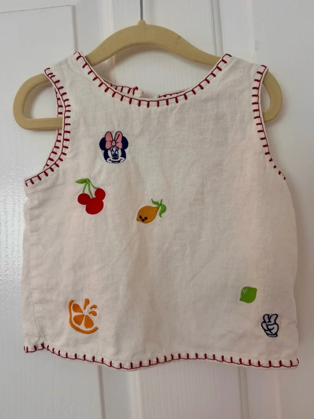 Old Navy x Disney Embroidered Linen Tank Top